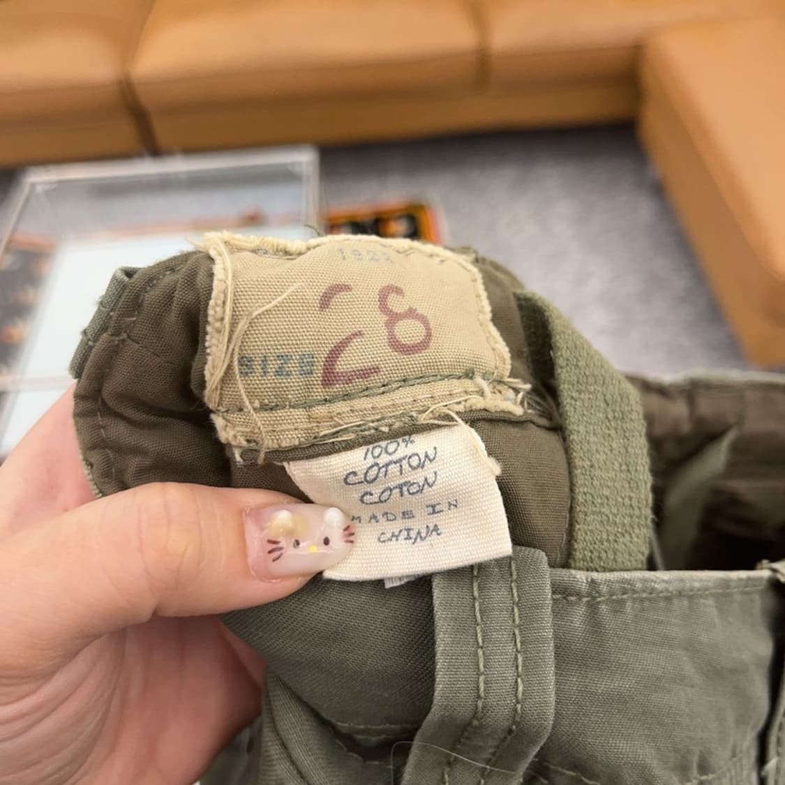 HCO 빈티지 카고팬츠 면바지 28인치 C06405 상품이미지7