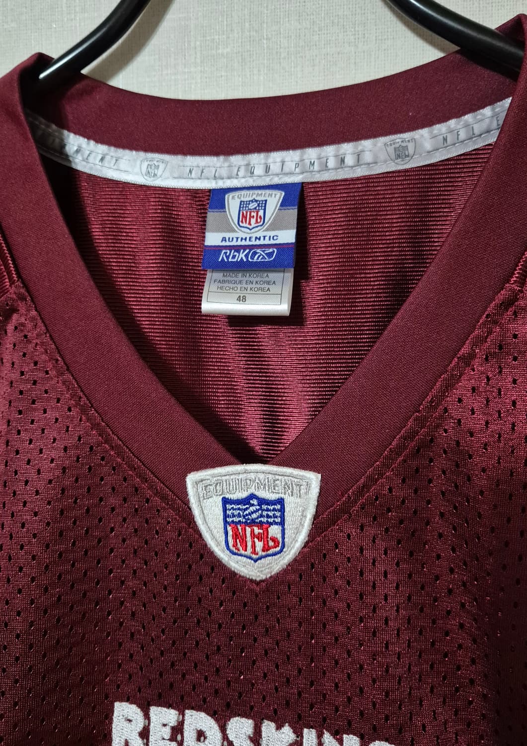 90s 리복 NFL 워싱턴 레드스킨즈 럭비져지 상품이미지2