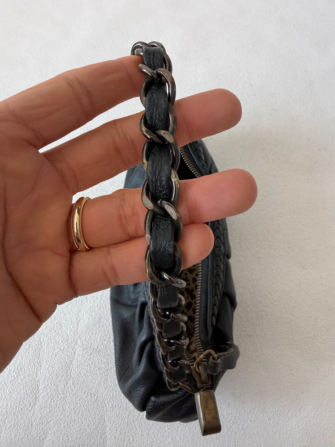 Pre owned 레더 미니 숄더백 상품이미지5