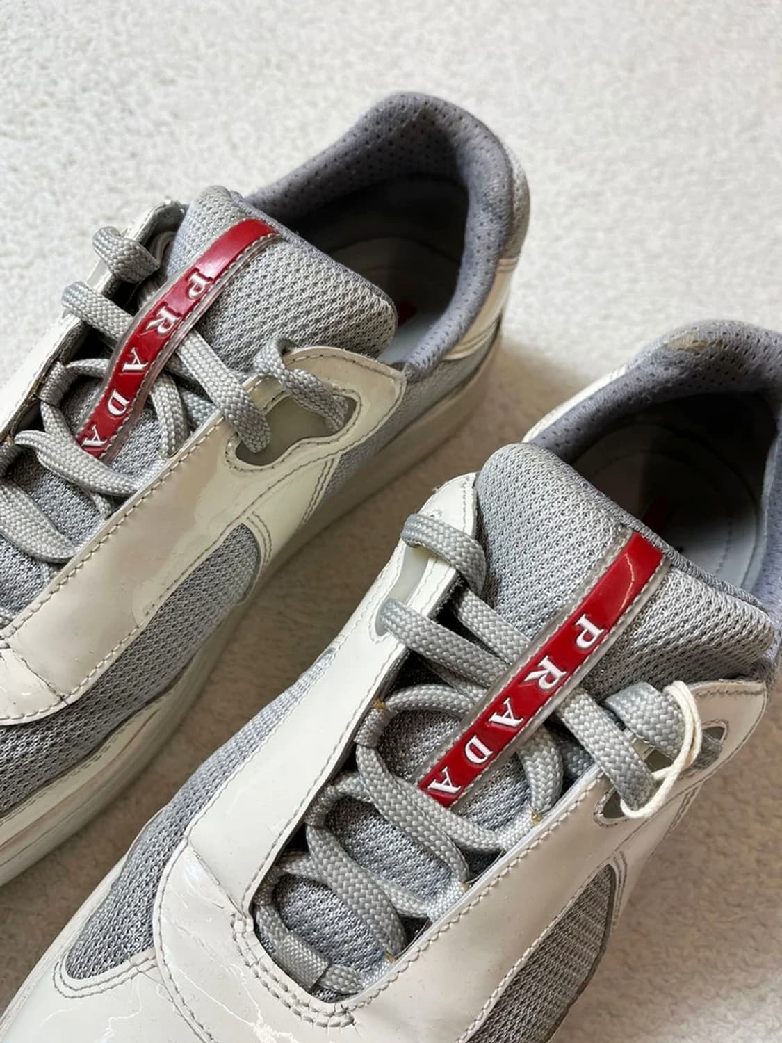 폴프라다 PRADA 00's 글로시 아메리카컵 스니커즈 A1727 상품이미지2