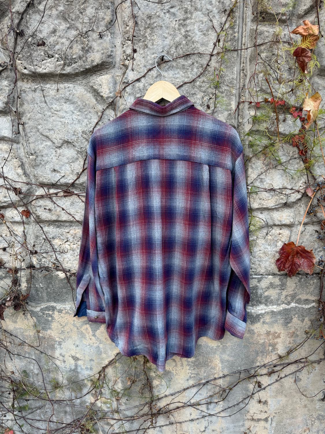 버드와이저 빈티지 투포켓 플란넬 멀티컬러 체크 웨스턴 셔츠 상품이미지2