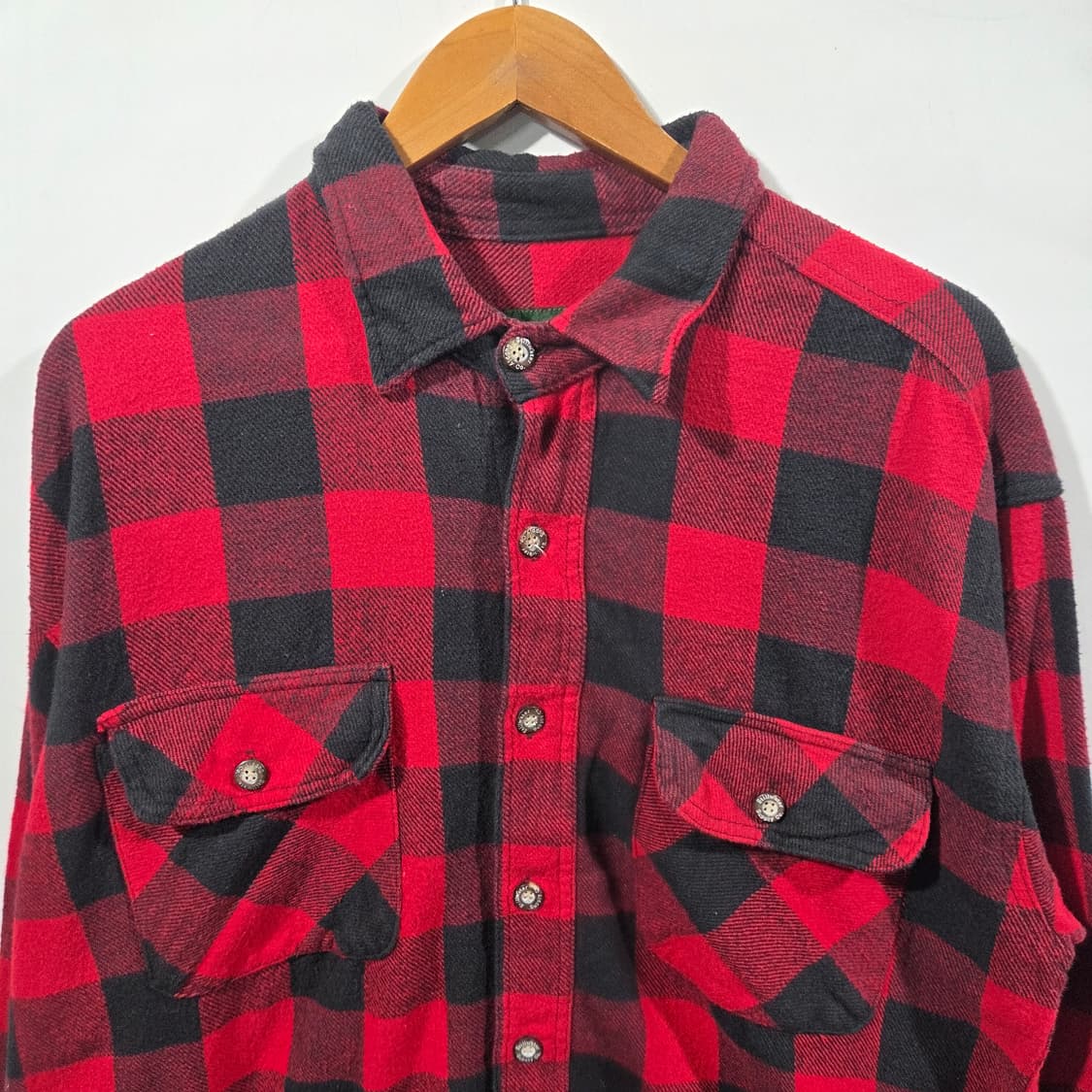 [Stillwater] 스틸워터 레드 블랙 체크 투포켓 플란넬 셔츠 상품이미지3