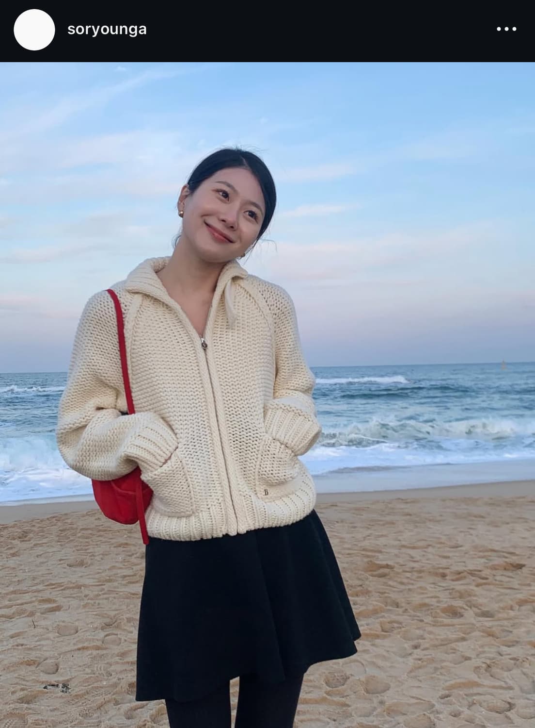 자라 스웨이드 볼링백 레드 상품이미지8