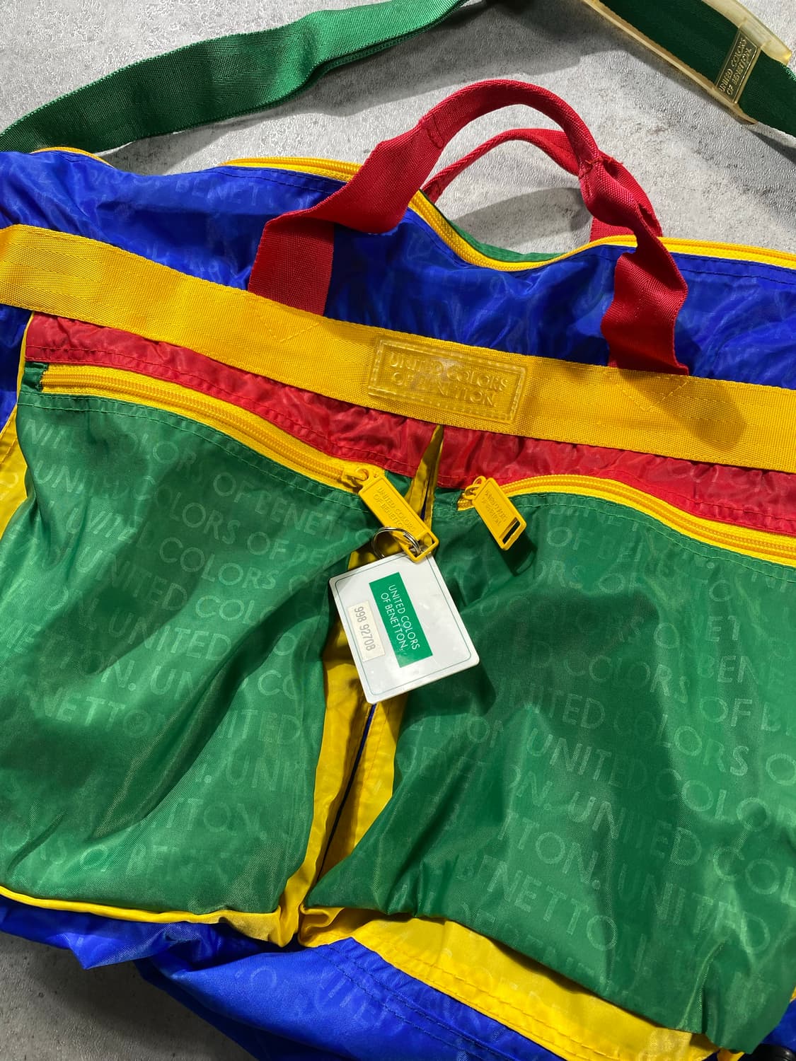 [60*40] 90s Benetton 베네통 나일론 더플백 상품이미지2