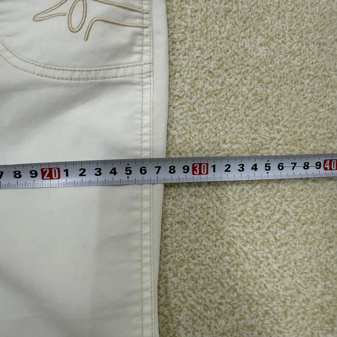 [70] 루이까스텔 여성 화이트 데님팬츠 1231T1 상품이미지6