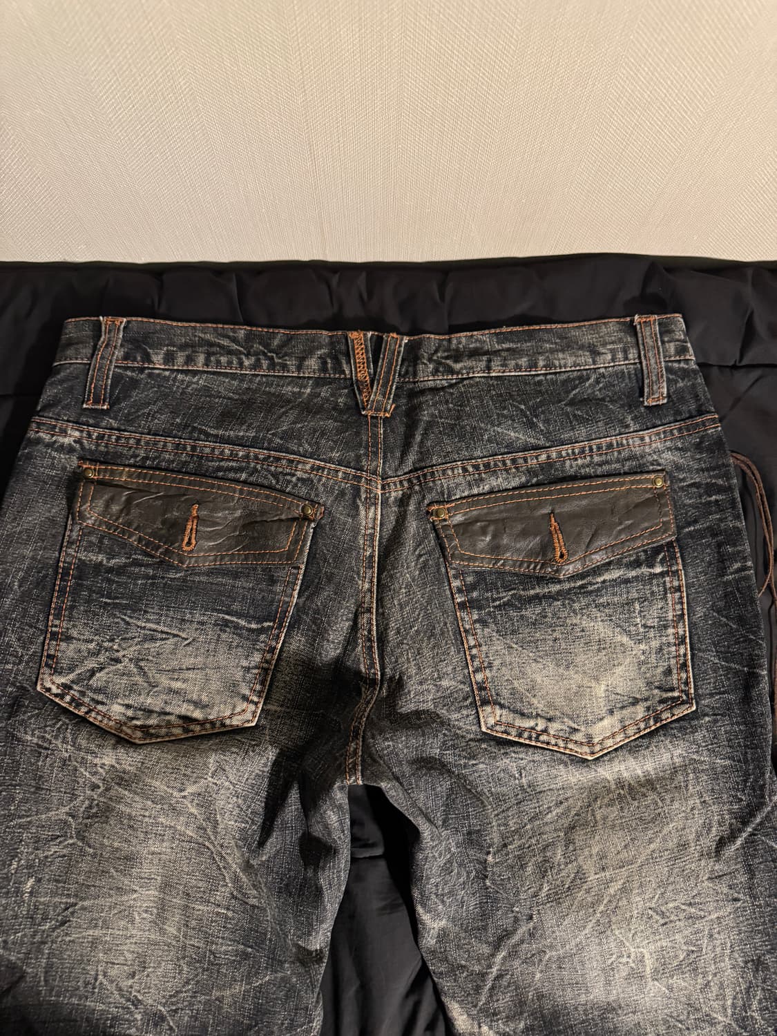 UGAJIN 플레어핏 워싱 데님 팬츠 상품이미지3