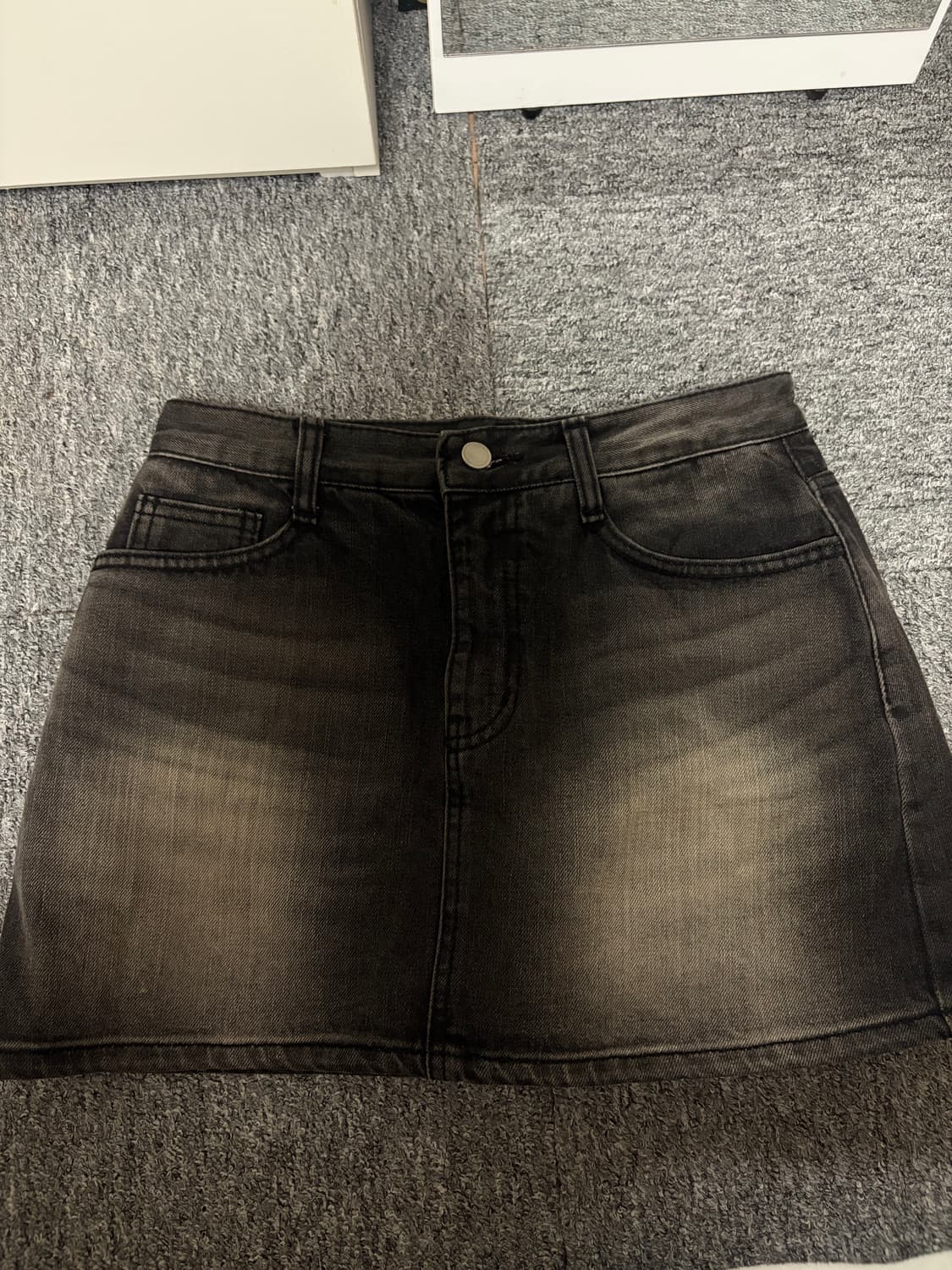 카인다미 골반볼륨업 흑청 치마바지M 상품이미지7