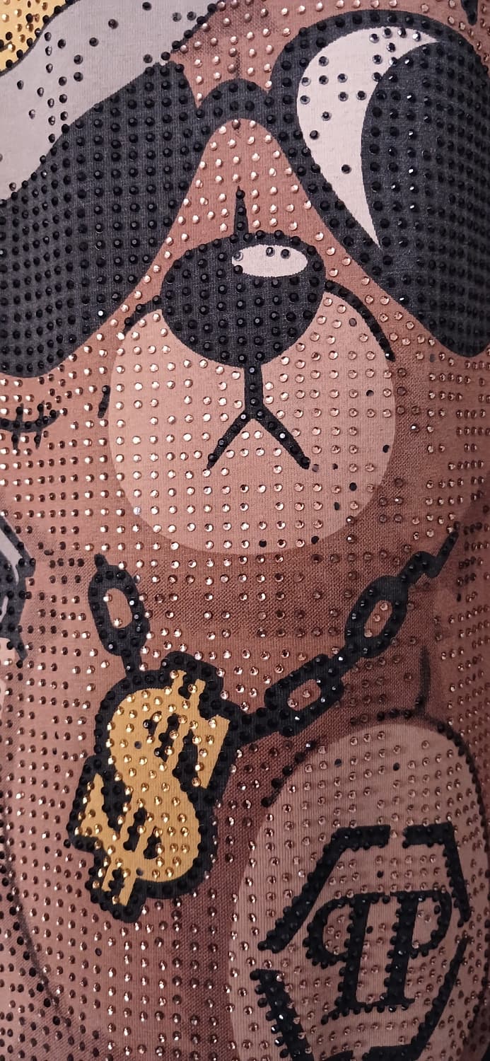 필립플레인 크리스털 장식 테디 베어 티셔츠(100사이즈) 상품이미지9