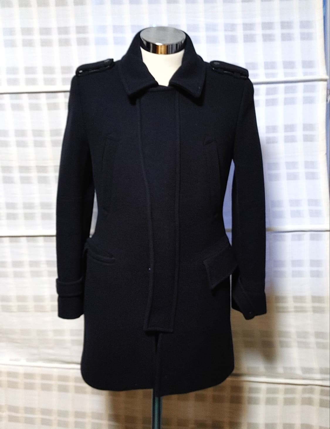 (한섬) 시스템 옴므 네이비 견장 코트 95 상품이미지4