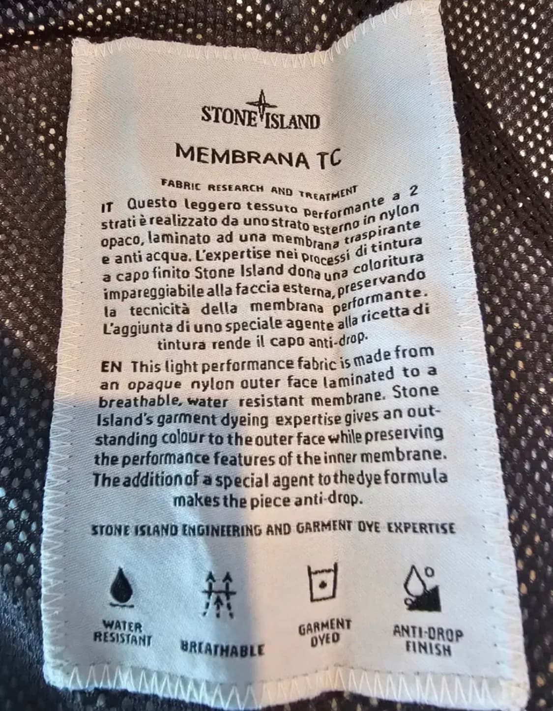 스톤아일랜드 멤브라나 TC 후드 자켓 그레이 상품이미지4