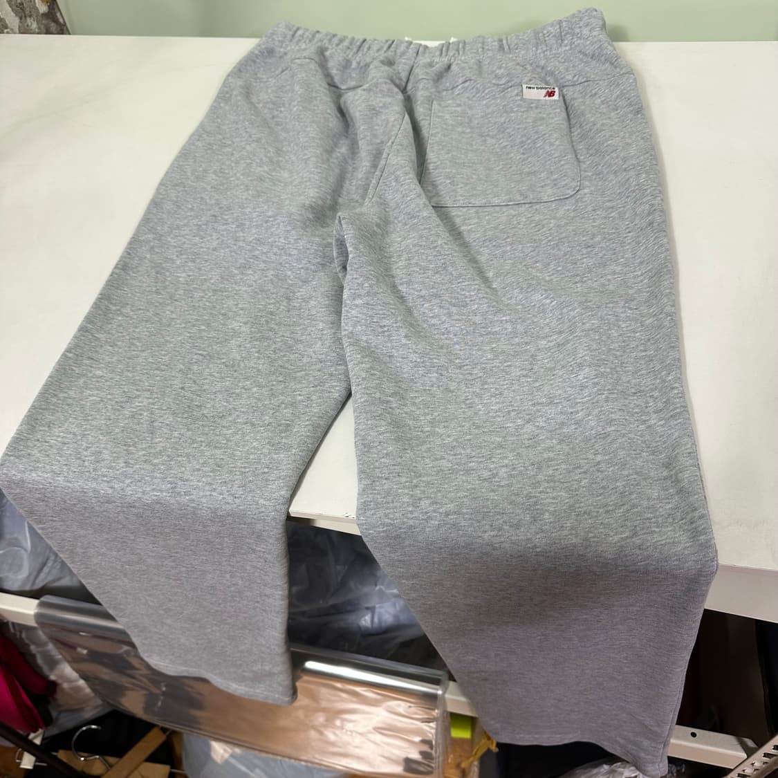 XL 뉴발란스 기본로고 그레이 밴딩 스웻팬츠 상품이미지6