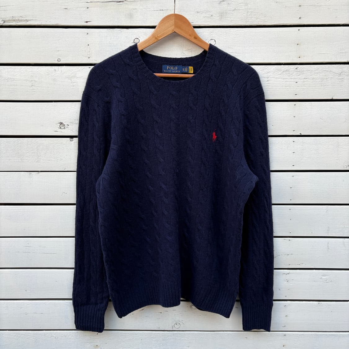 Polo 폴로 울 캐시미어 케이블 꽈배기 니트 상품이미지1