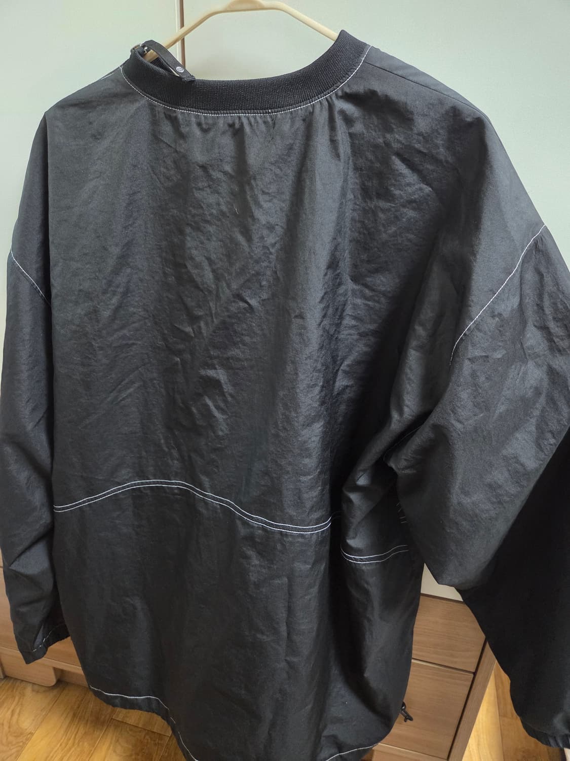 [2]LMC엘엠씨 윈드브레이커 크루넥 블랙 상품이미지2