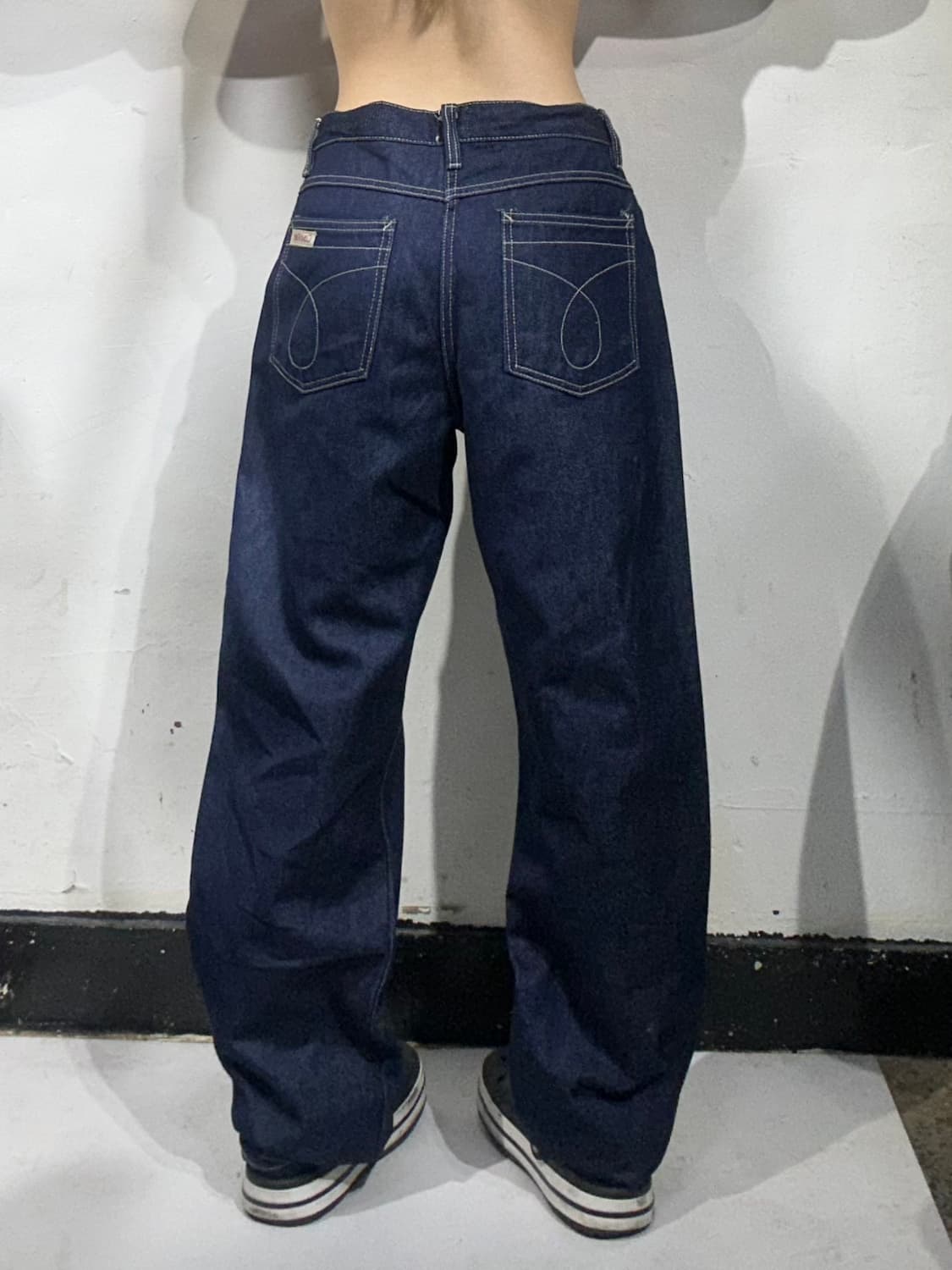 Ck 캘빈 클라인 진청 와이드 데님 팬츠 청바지 30 상품이미지3