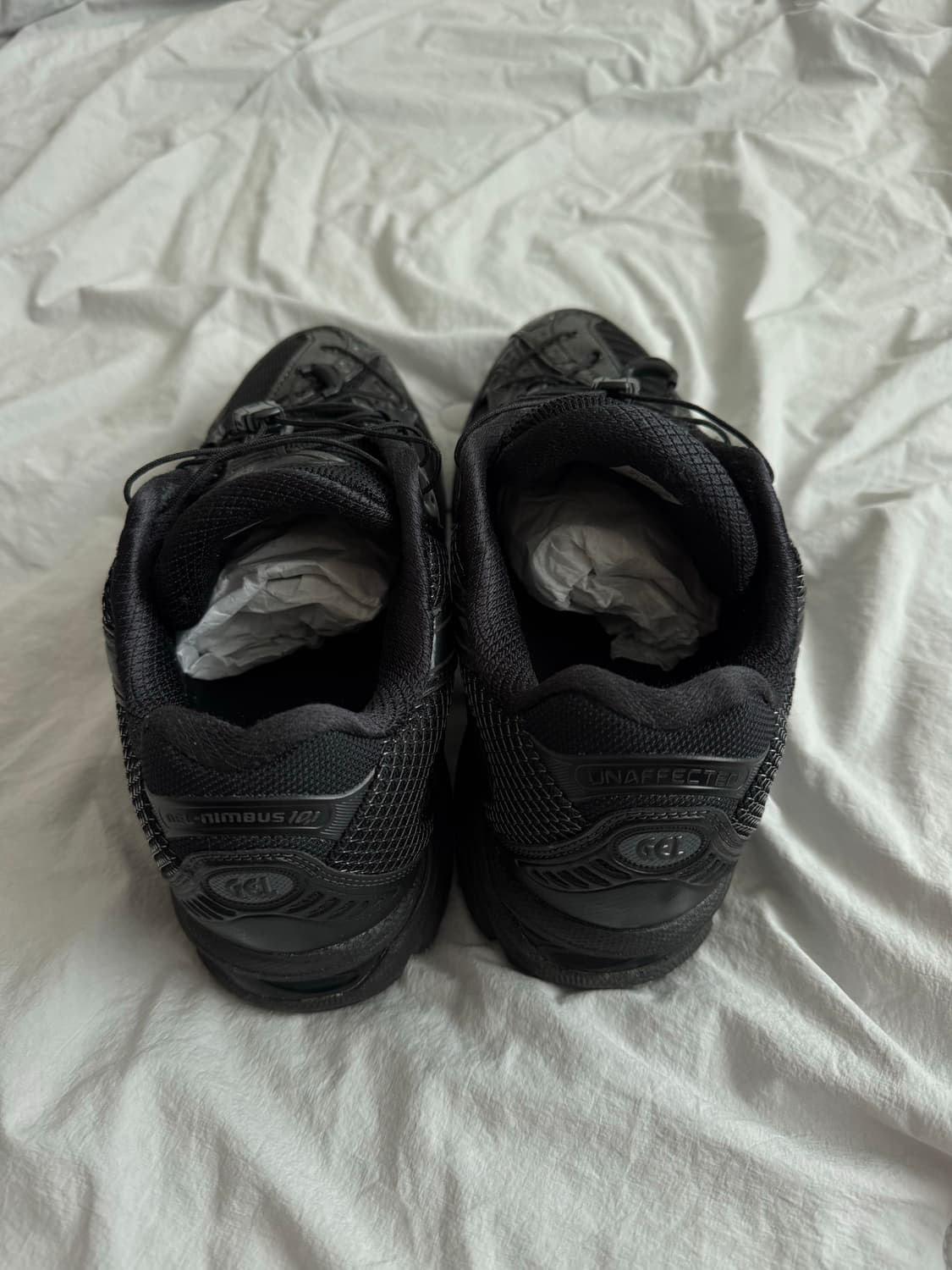 아식스 x 언어펙티드 젤 님버스 10.1 블랙 블랙 280 상품이미지3