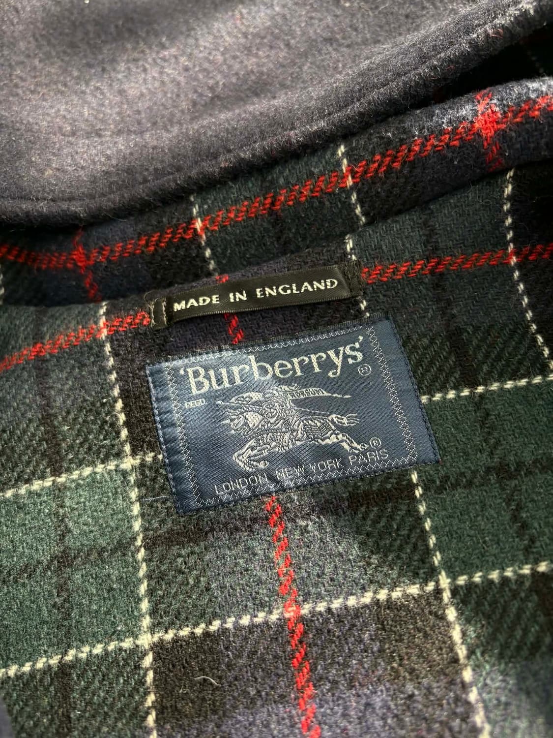 버버리 네이비 울 더플 코트 상품이미지4