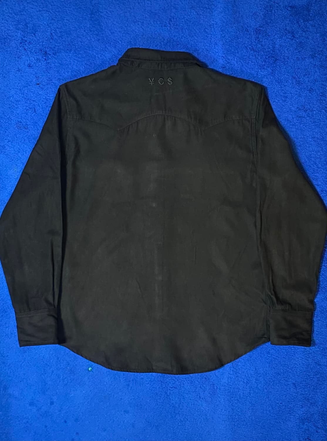 YESEYESEE 예스아이씨 블랙 스웨이드 셔츠 M 상품이미지6