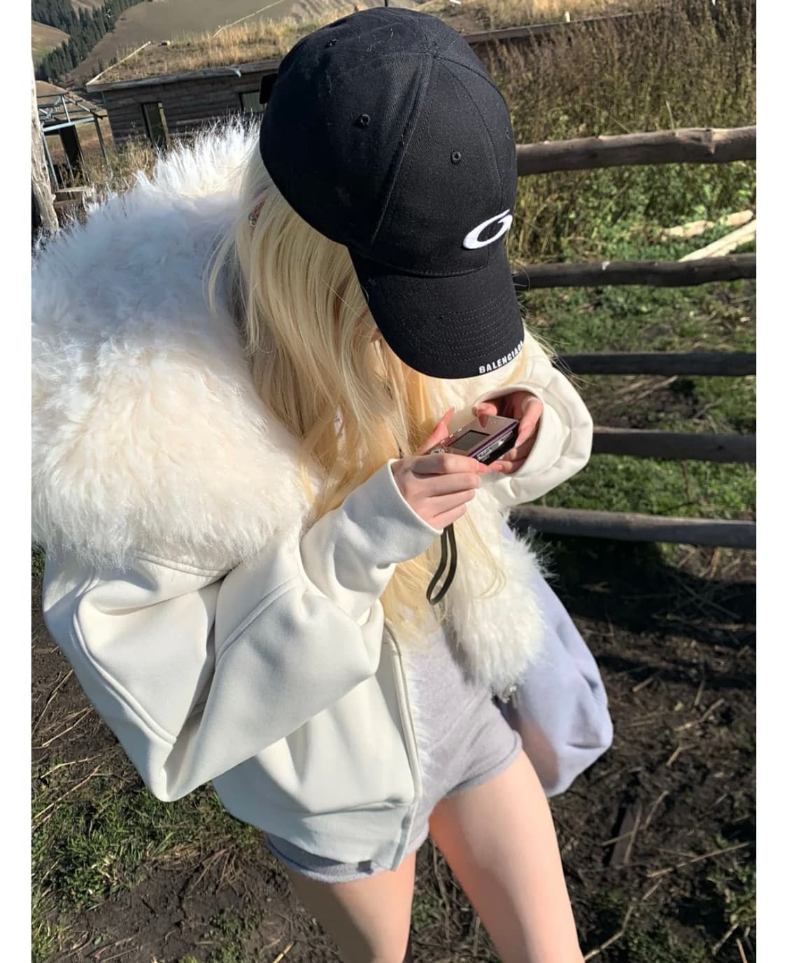 Rase le sol 인조 퍼 트림 후드 재킷 상품이미지2