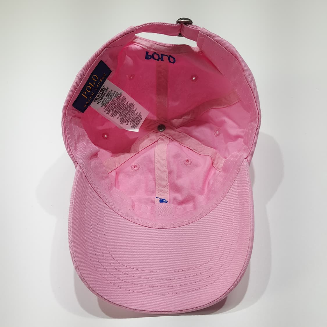 CL680 폴로 코튼 블루포니자수 핑크 볼캡 모자 상품이미지7