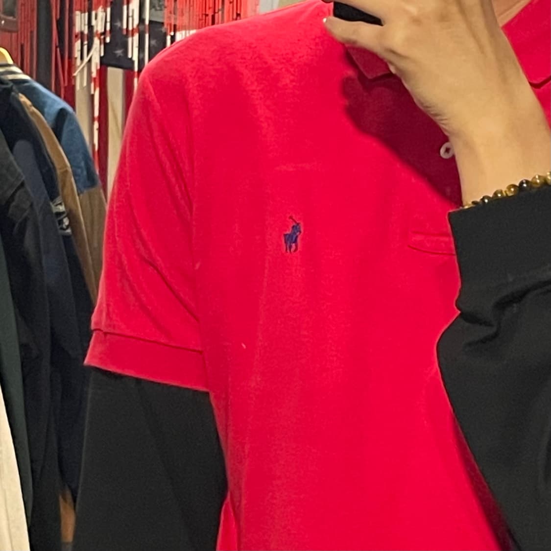 [IM] Polo 폴로 레드 카라 반팔 상품이미지3