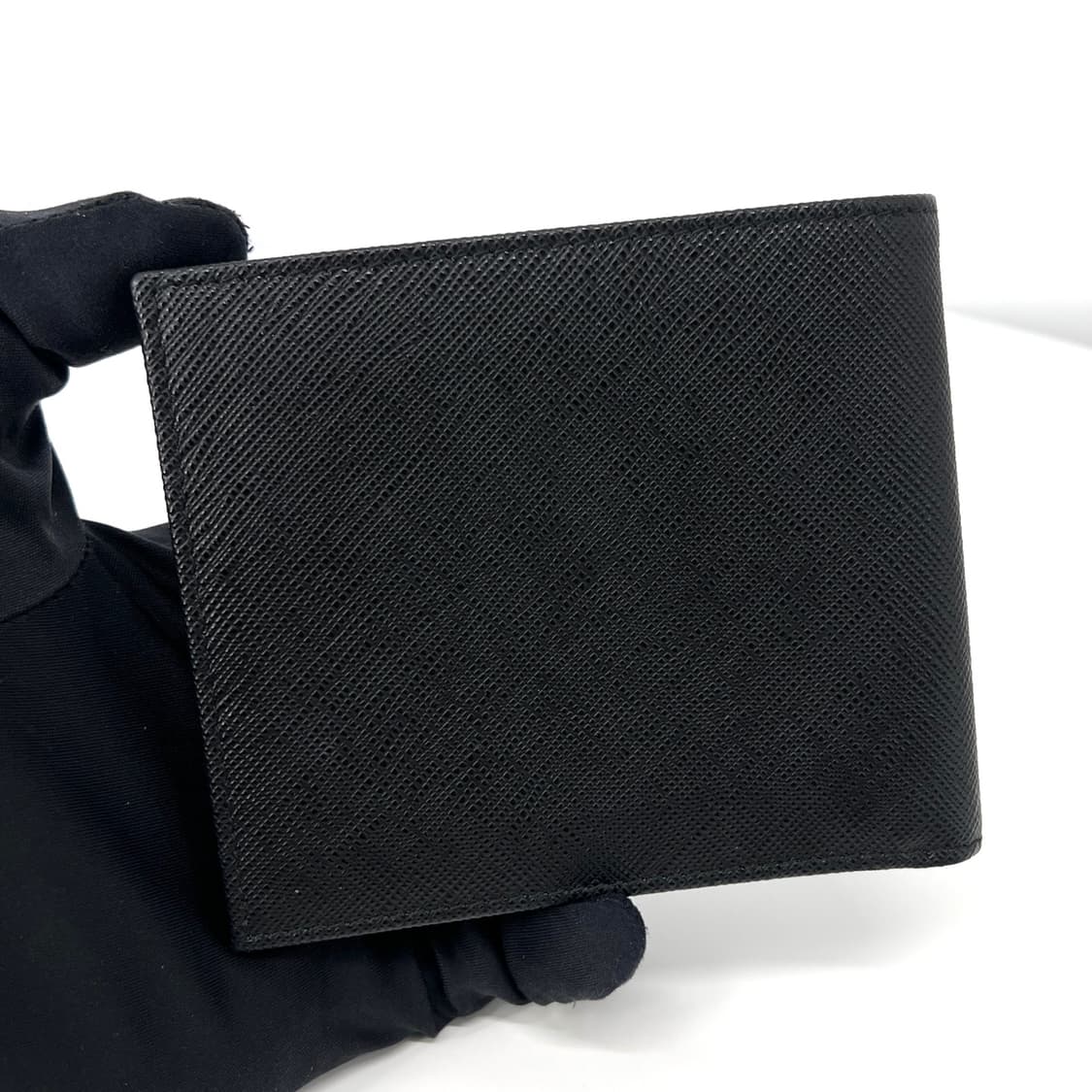 프라다 삼각로고 사피아노 반지갑 블랙 상품이미지4