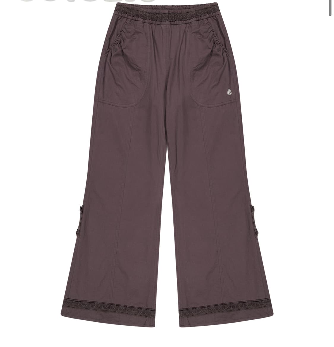 코이세이오 레이스 코튼팬츠 레드빈  상품이미지1