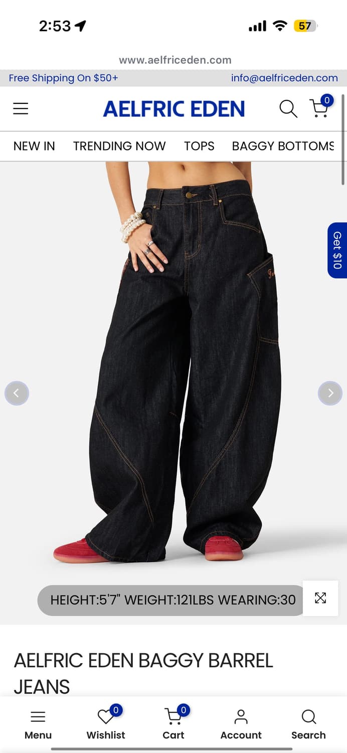 AELFRIC EDEN BAGGY BARREL JEANS 28 상품이미지6