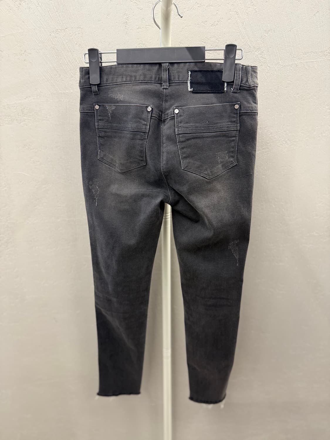 오브제 데미지 워싱 흑청 상품이미지4