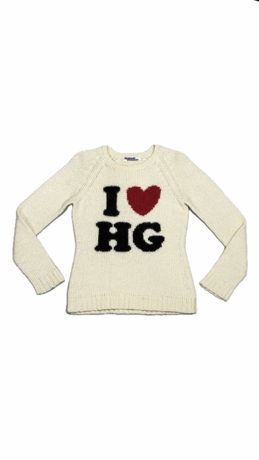 히스테릭 글래머 아카이브 i<3 hg 니트 스웨터 상품이미지1