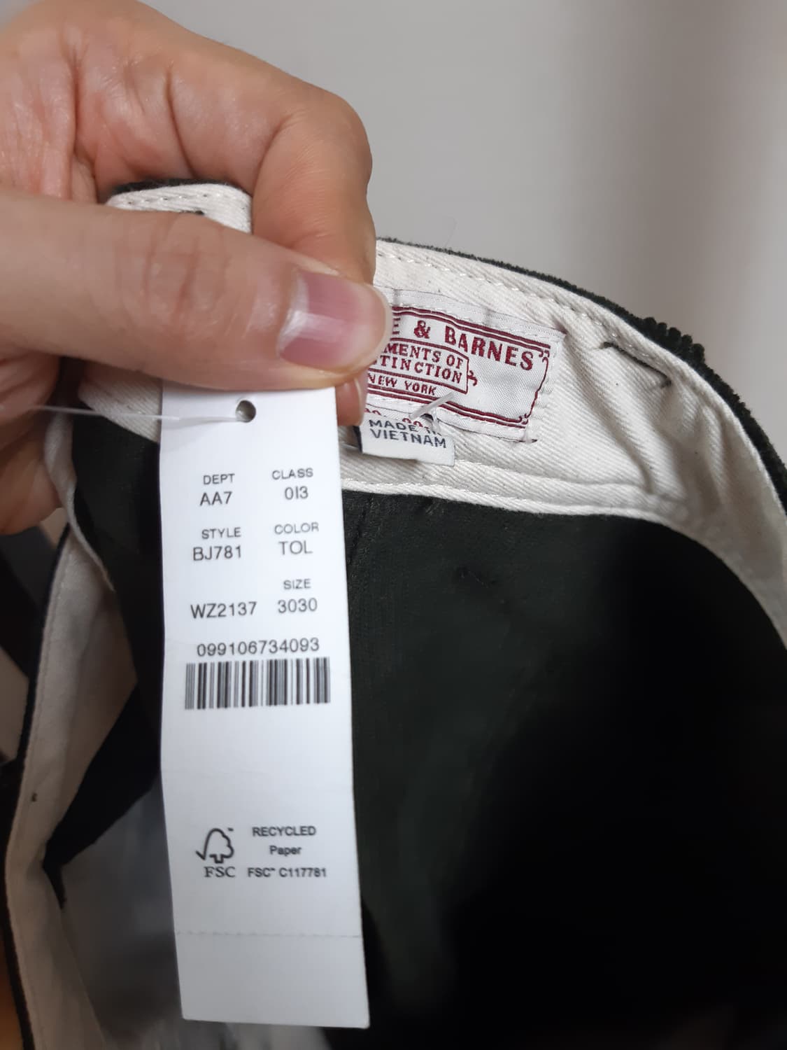 제이크루 wallace & barnes 코듀로이 카펜터 팬츠 상품이미지4