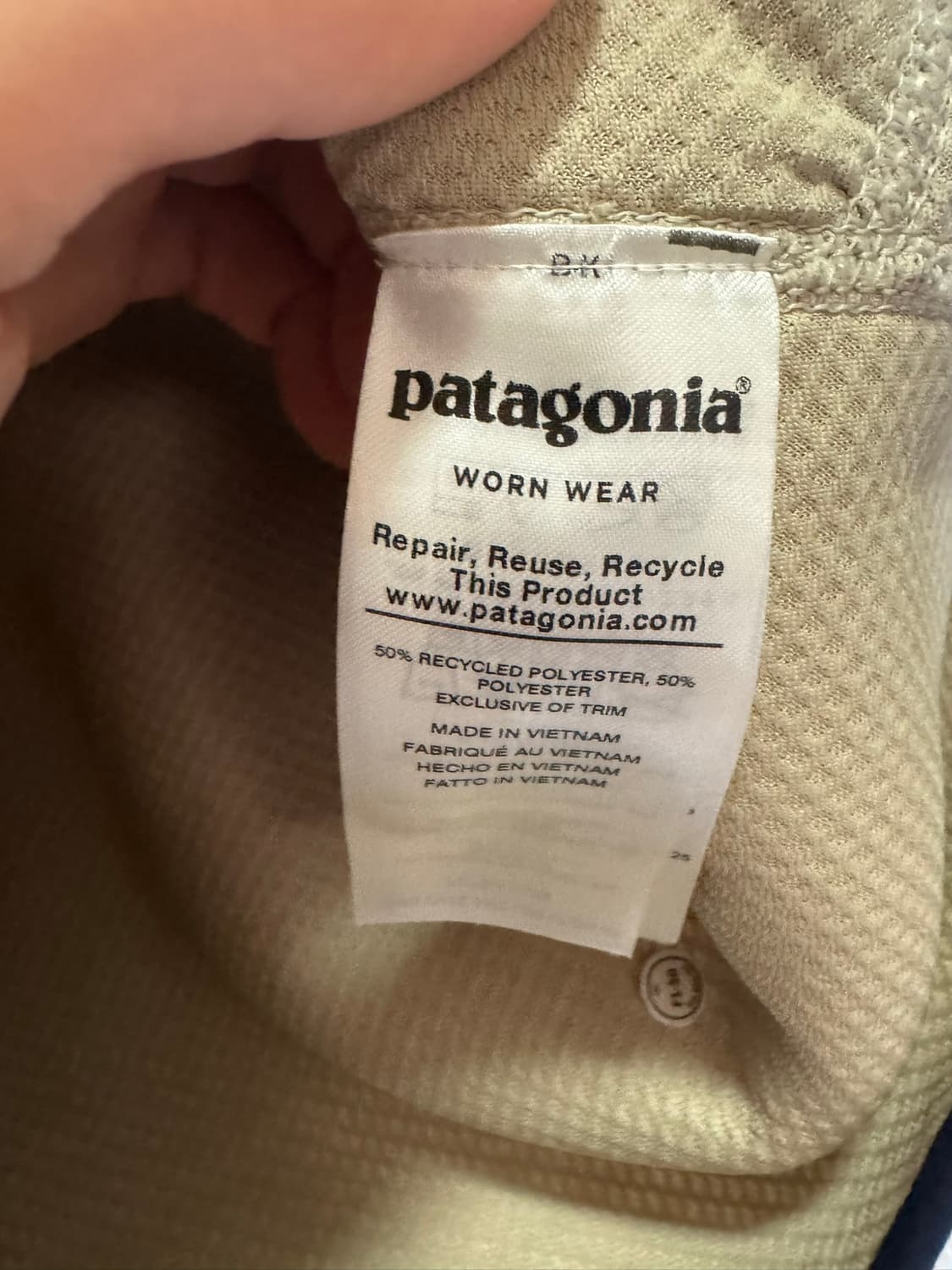 파타고니아 베이지 후리스 집업(S사이즈) 상품이미지5