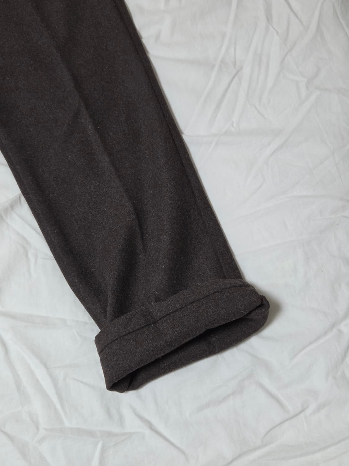 르아르 레귤러핏 울 슬랙스 브라운 M 상품이미지3