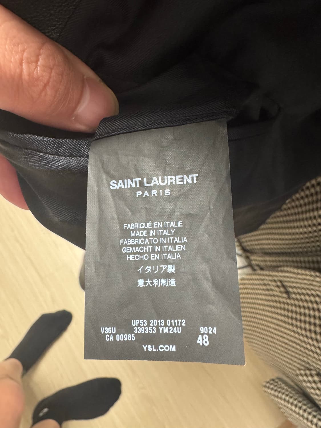 생로랑 14ss 하운드투스 자켓 48 상품이미지5