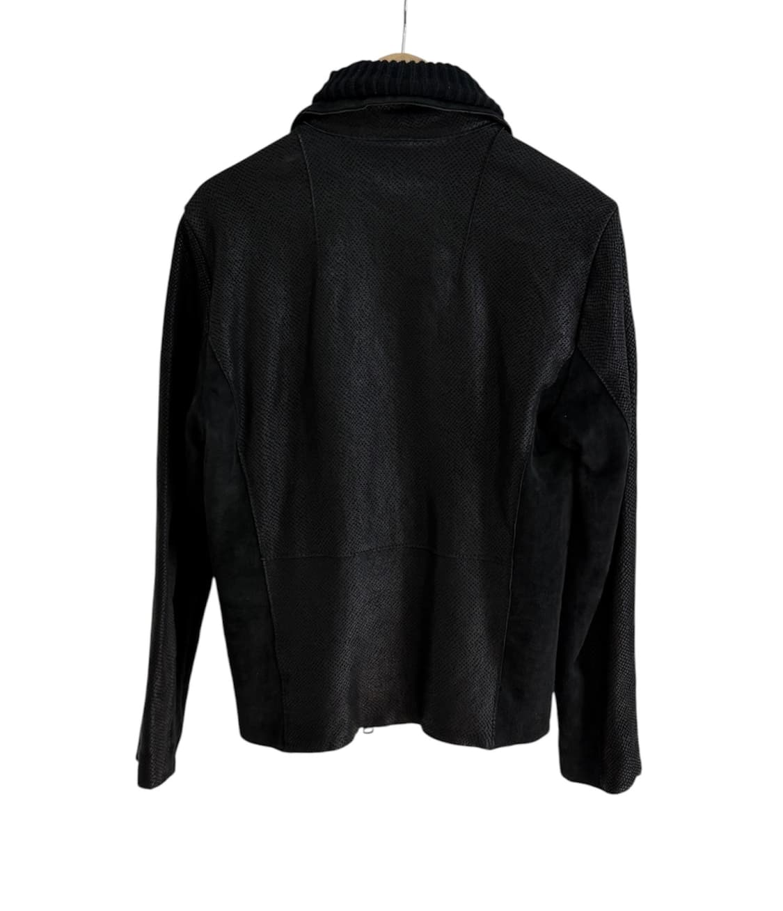 트랜짓 파이톤 가공 램 스킨 하이넥 자켓 상품이미지2