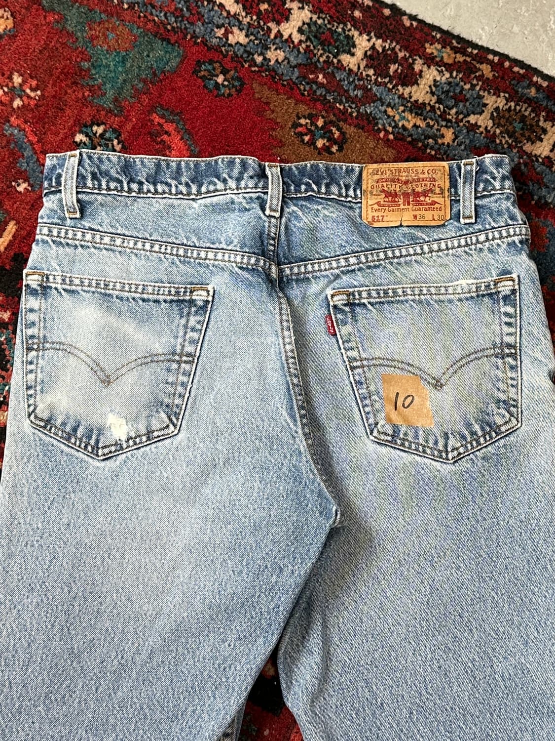 90's USA Made 빈티지 리바이스 517 부츠컷 상품이미지6