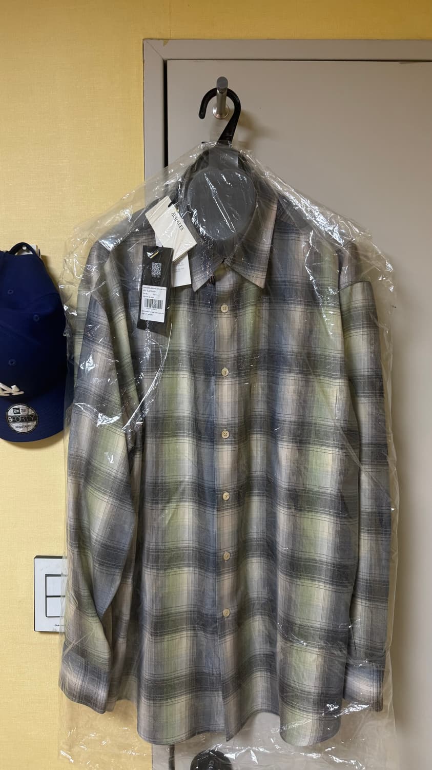 (5) 오라리 25AW 슈퍼라이트 울 체크 셔츠 상품이미지2