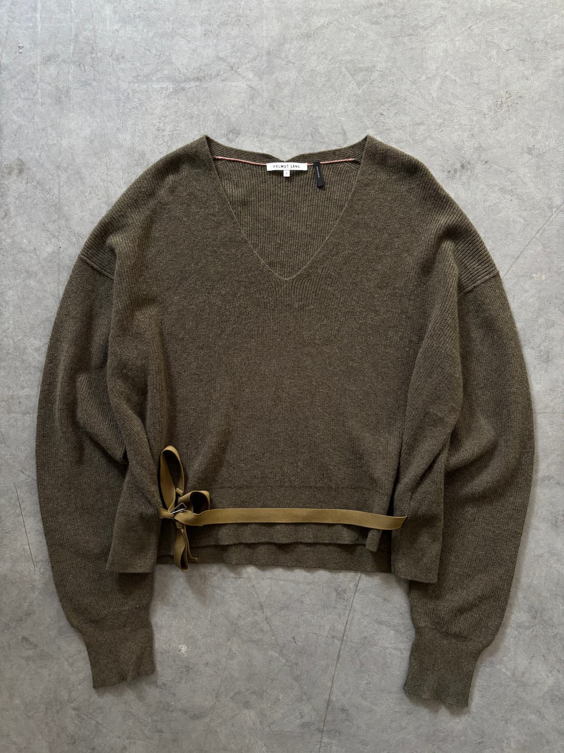 Helmut Lang 헬무트랭 캐시미어 벨크로 니트 상품이미지1