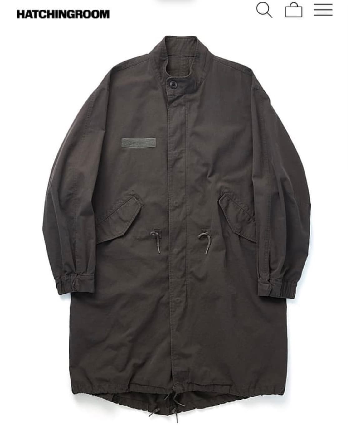 해칭룸 모즈파카 머드브라운 4사이즈 삽니다 상품이미지1