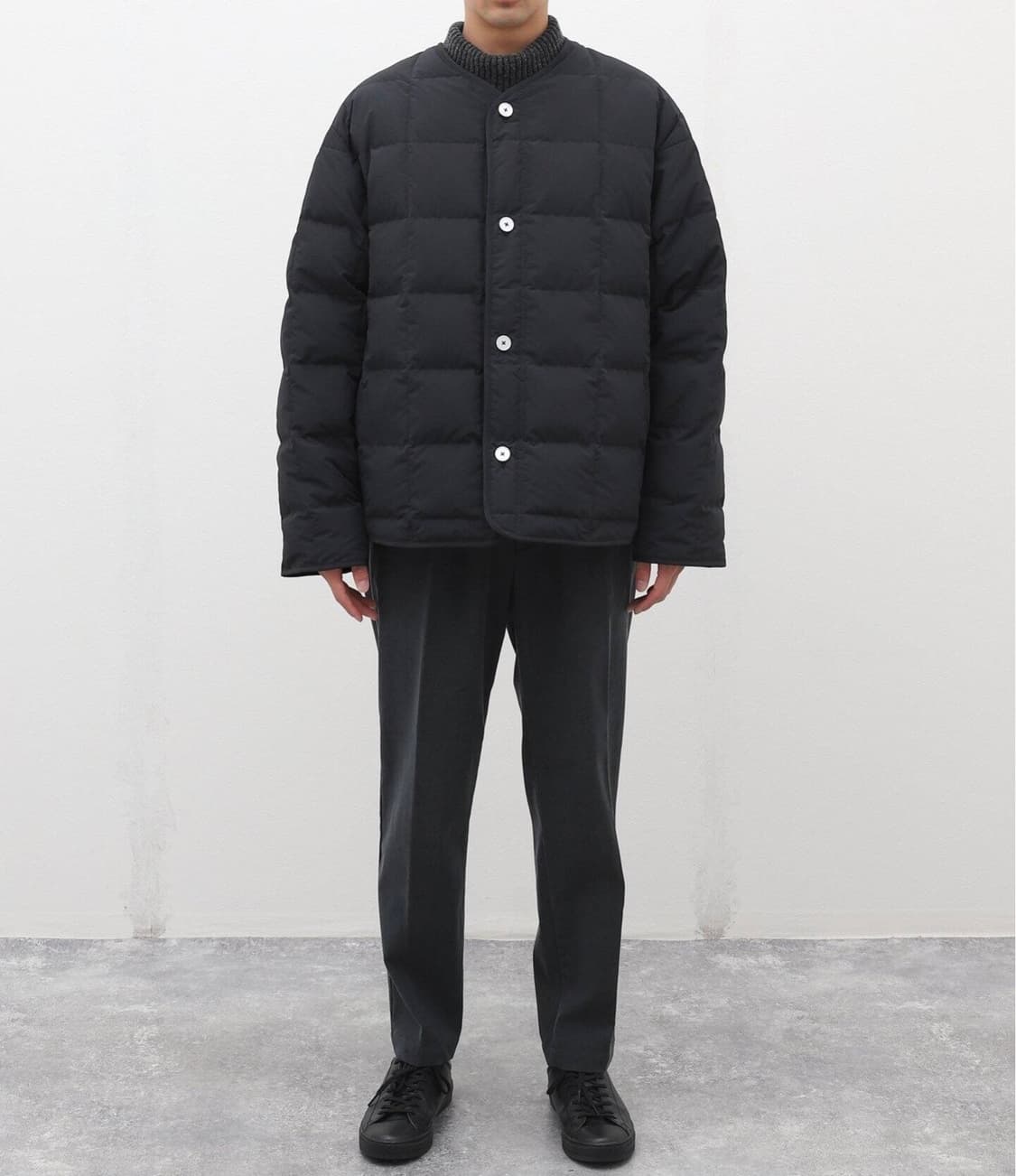 [48] 질샌더 퀄티드 다운 버튼 자켓 네이비 상품이미지7