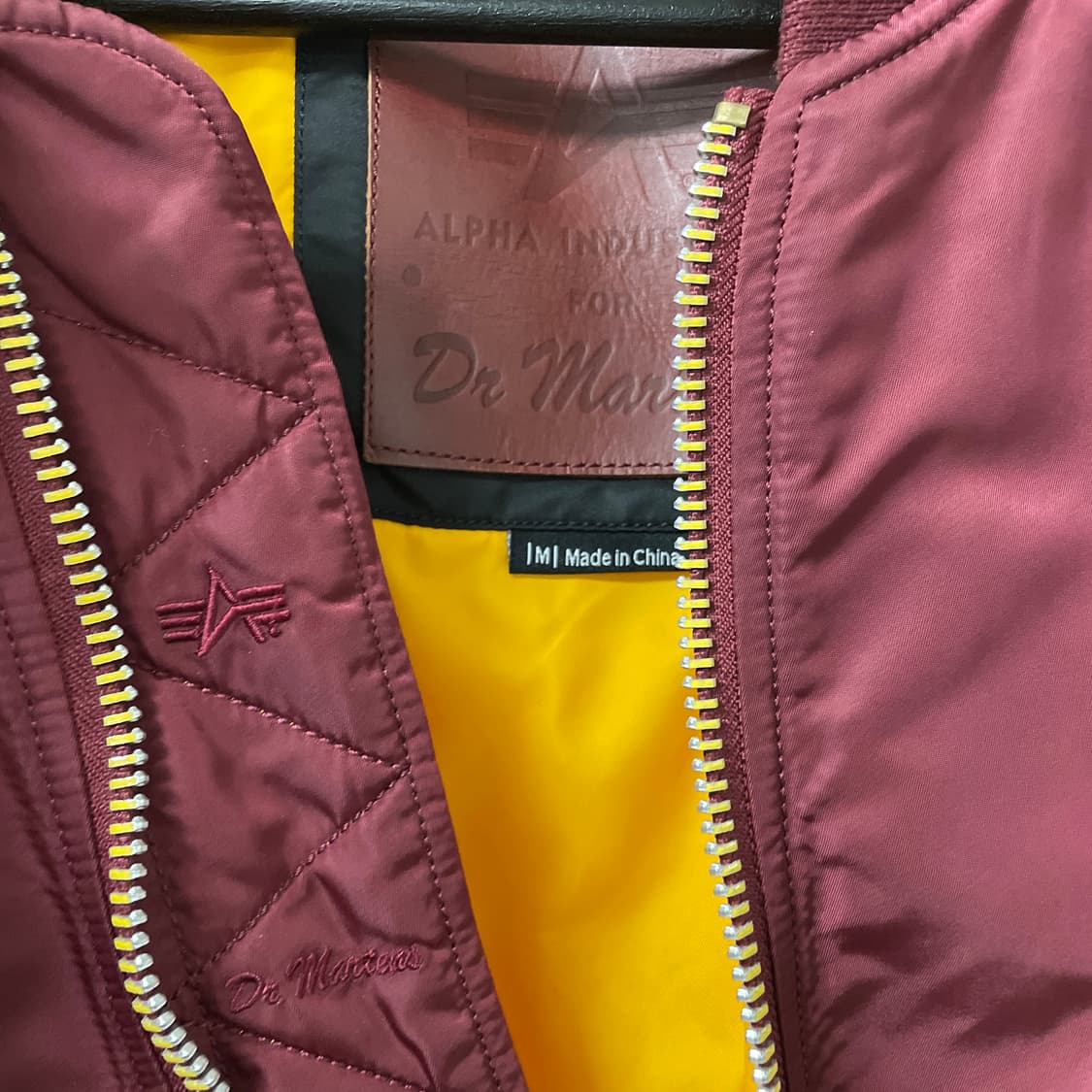 알파인더스트리 닥터마틴 MA-1 항공 자켓 M 상품이미지6