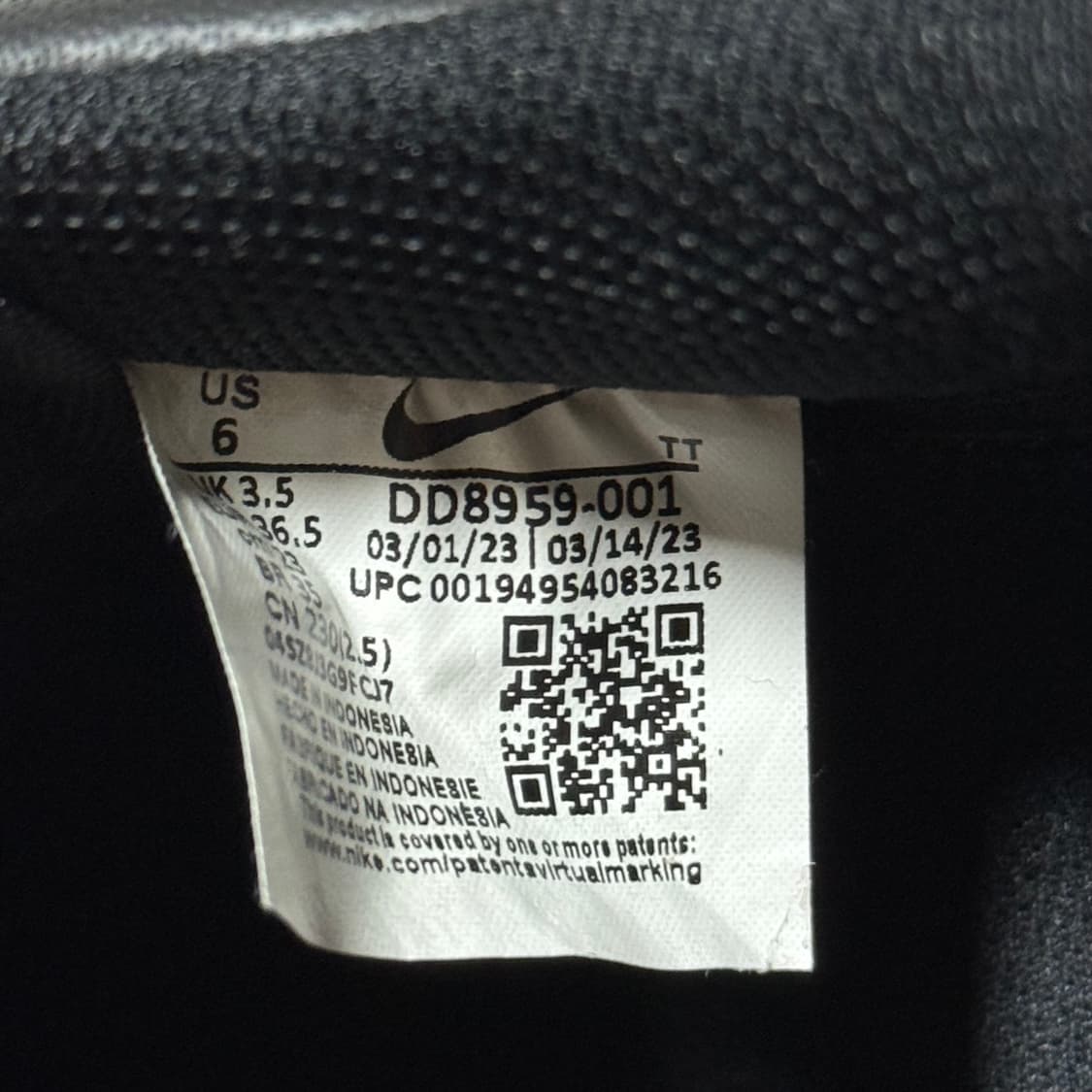 나이키 에어포스 블랙 230 상품이미지7