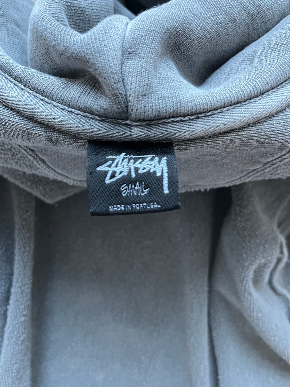 스투시 8볼 피그먼트 후드집업 블랙 s size 상품이미지4