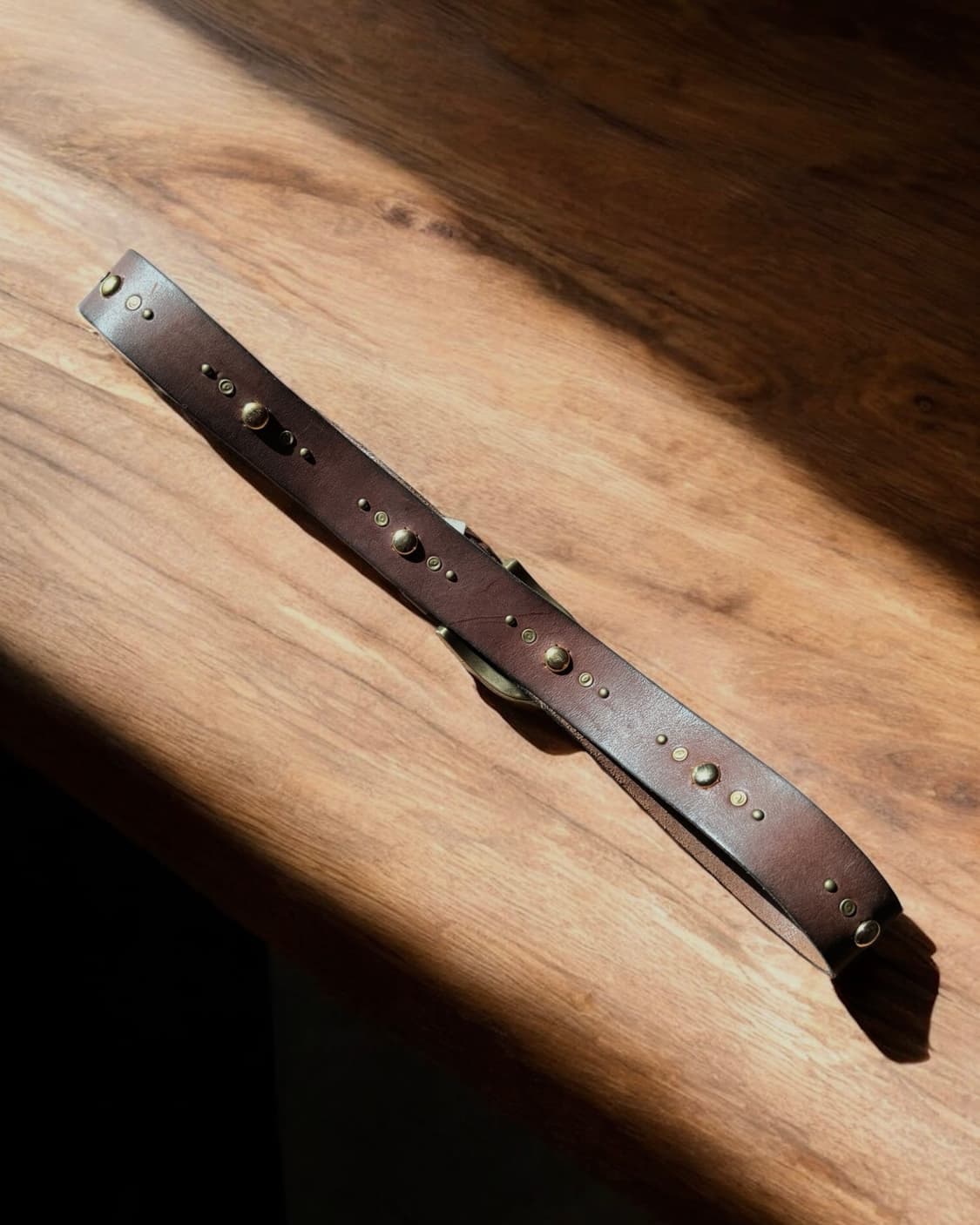 Fossil 빈티지 황동 버클 웨스턴 벨트 상품이미지3