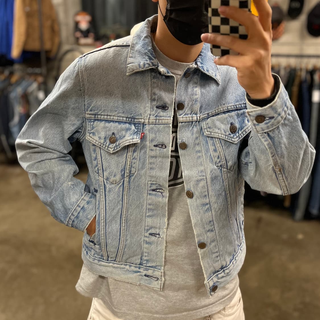 80s USA Levis 데님 트러커 자켓 (100) 상품이미지2