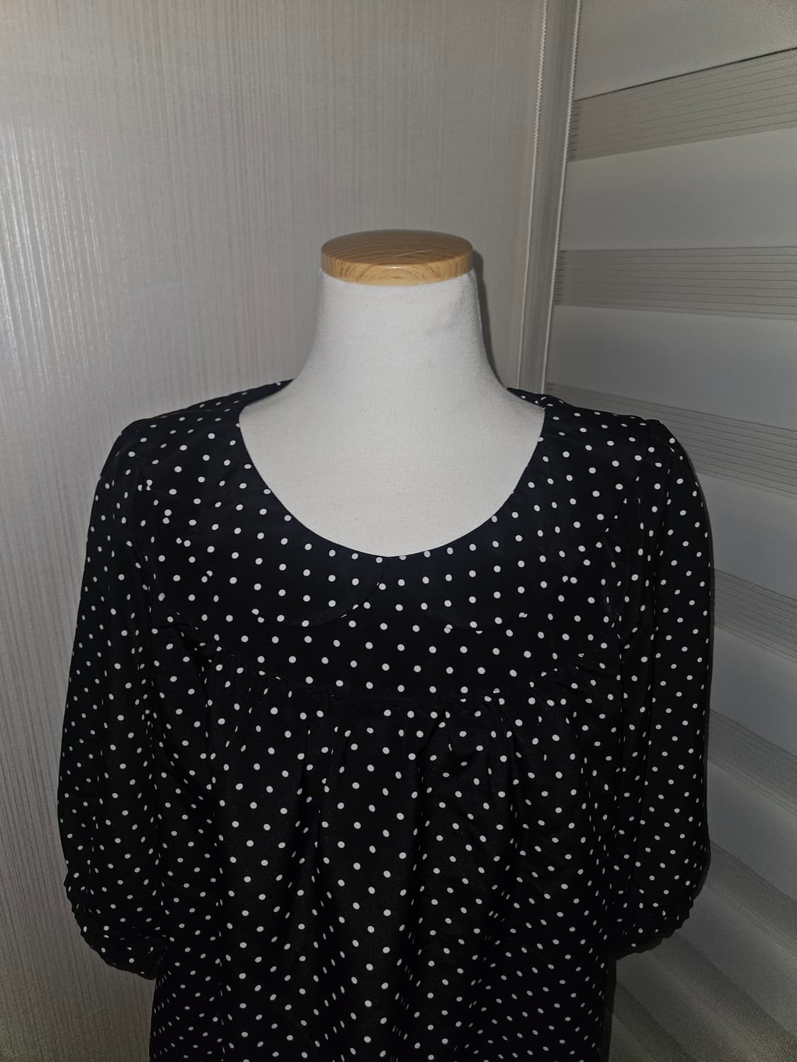 빈티지 도트 카라 블라우스 니혼진 공겜여주 히메갸루 모리 상품이미지2