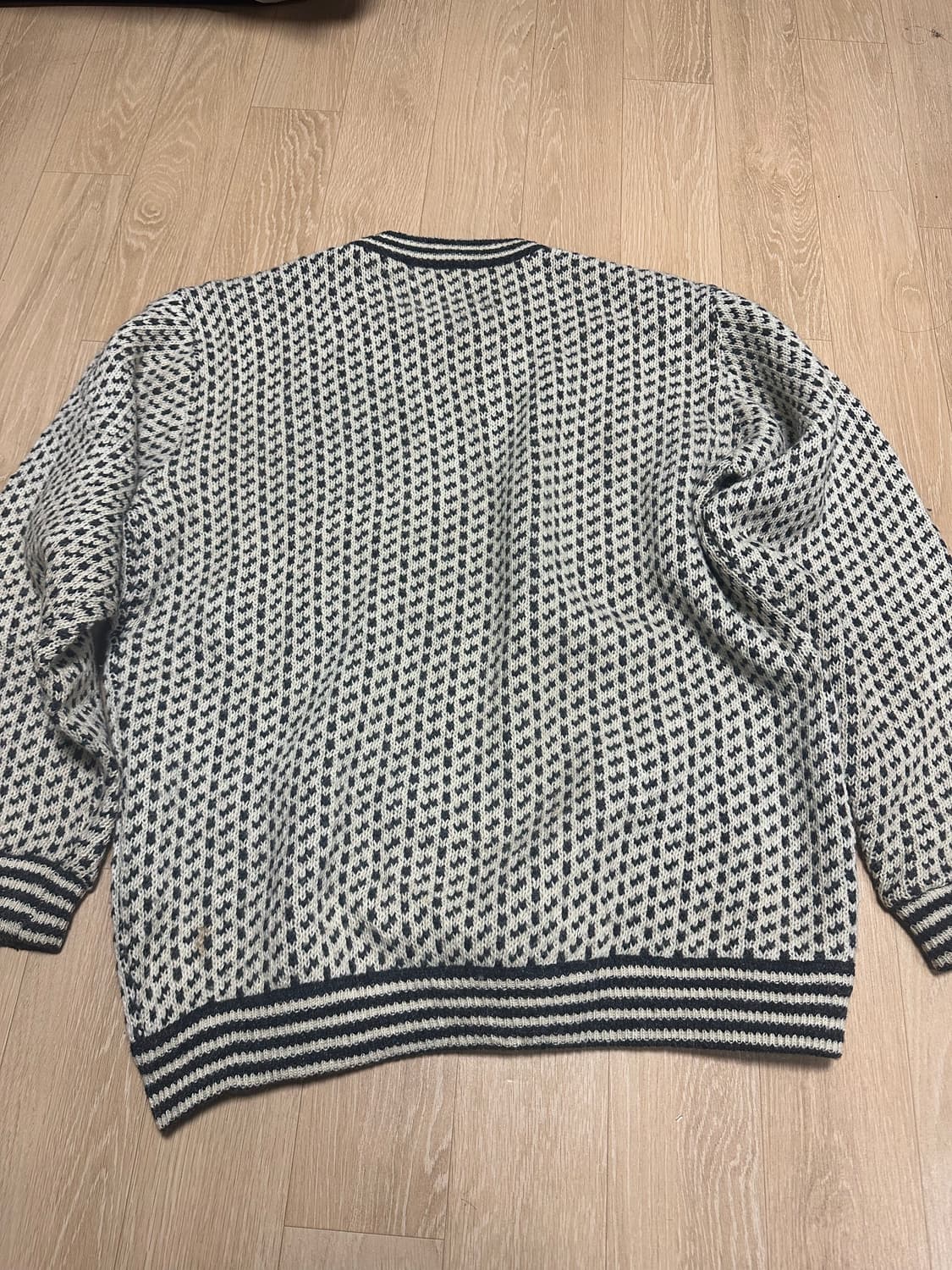 80~90s 엘엘빈 버드아이니트 L(실측XL) 상품이미지3