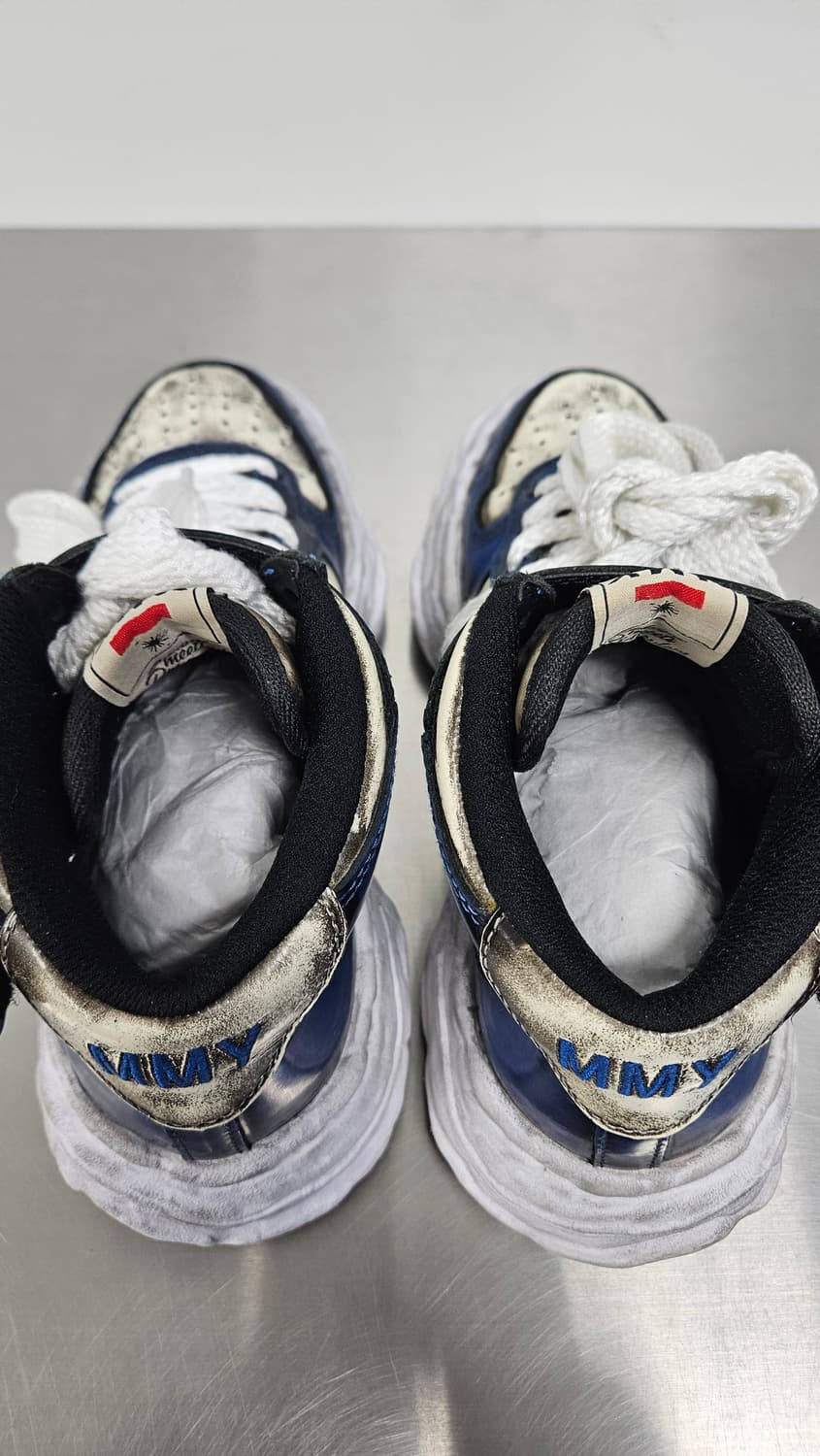 미하라야스히로 웨인 브러쉬드 페이턴트 하이탑 블루(40) 상품이미지6