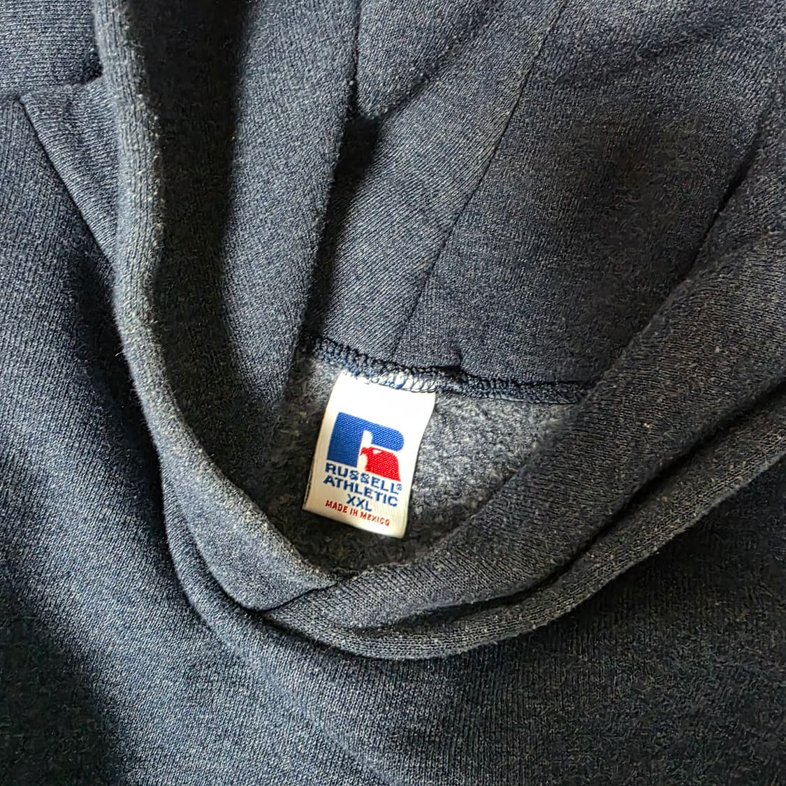 [XXL] 90s 빈티지 러셀 애슬레틱 블루 그레이 후드티 상품이미지6