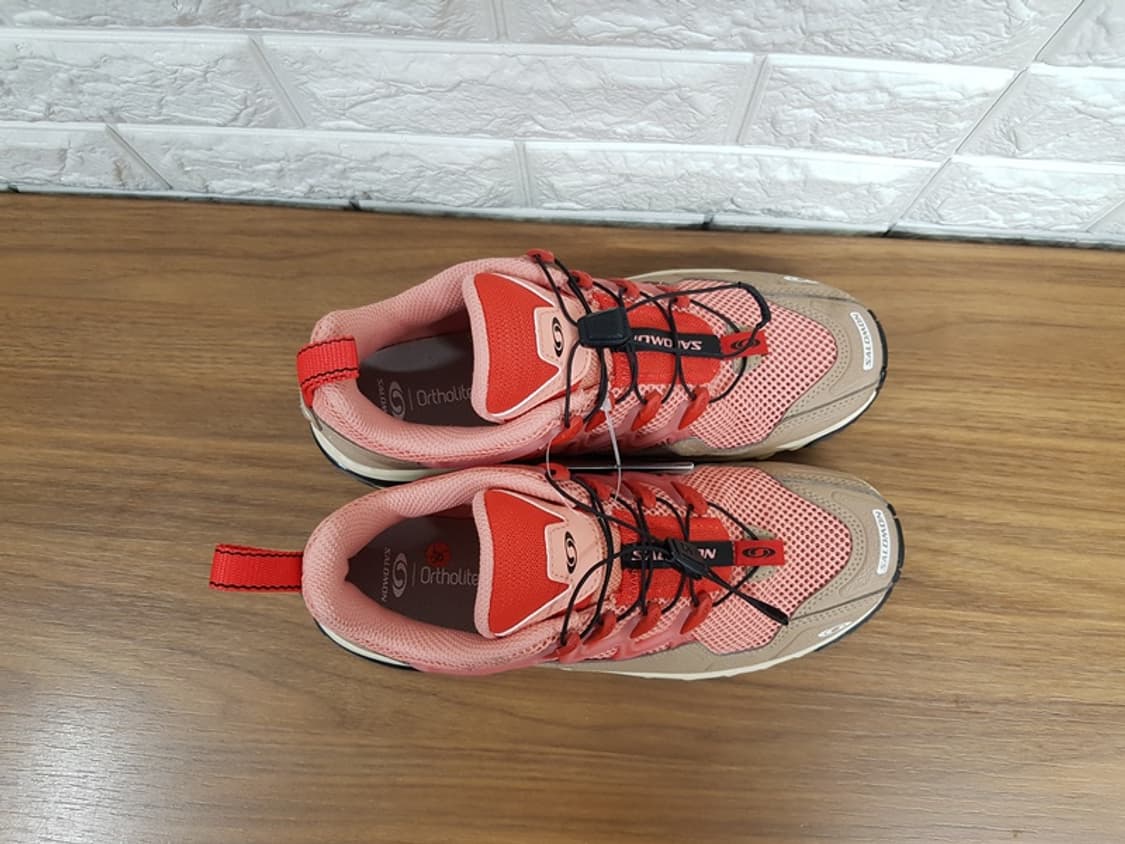 살로몬 운동화 여성250 미착용(ACS+OG 내츄럴 쇼트브레드 포피 레드 상품이미지3