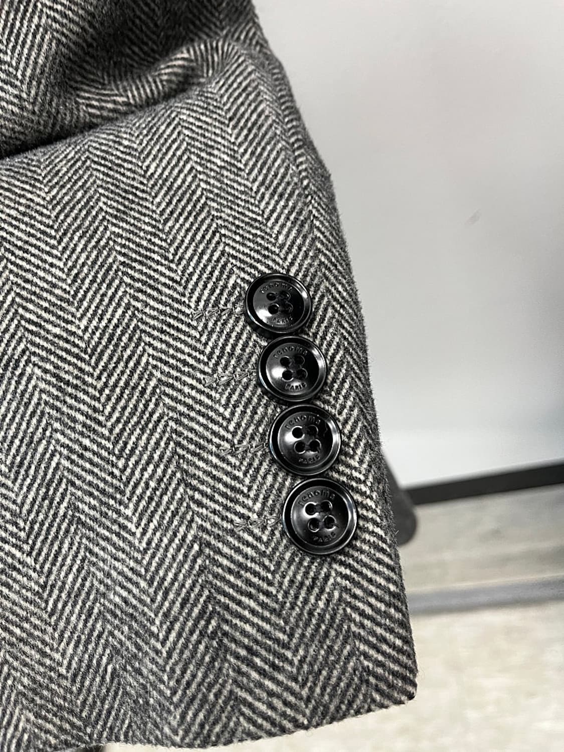 95) 레노마 헤링본 캐시미어 코트  상품이미지4